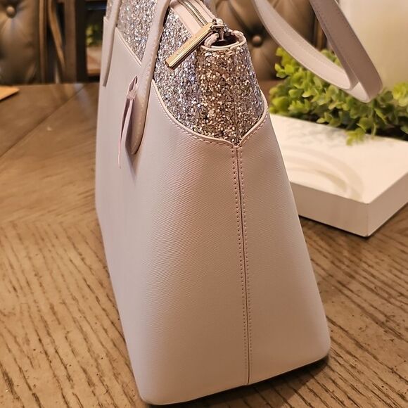 Kate Spade Gray Glitter Tote NWT - Picture 9 of 16
